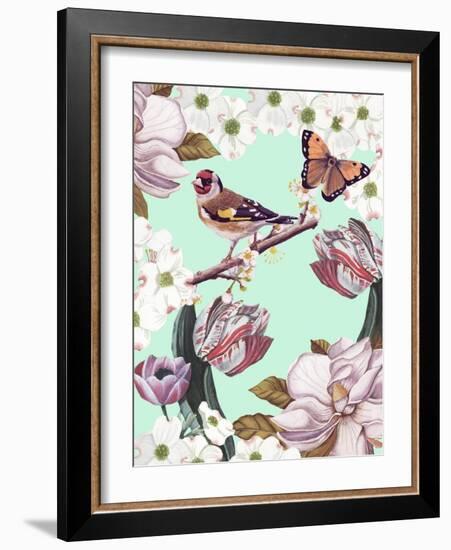 Bird Garden III-Naomi McCavitt-Framed Art Print