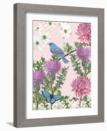 Bird Garden IV-Naomi McCavitt-Framed Art Print