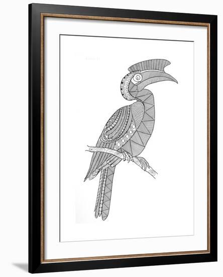 Bird Hornbill-Neeti Goswami-Framed Art Print