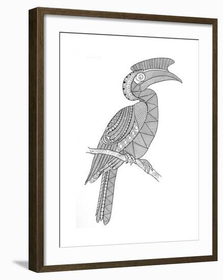 Bird Hornbill-Neeti Goswami-Framed Art Print