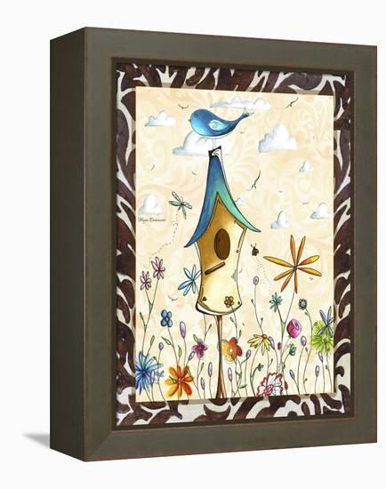 Bird House 1-Megan Aroon Duncanson-Framed Premier Image Canvas