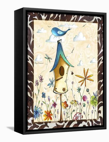 Bird House 1-Megan Aroon Duncanson-Framed Premier Image Canvas