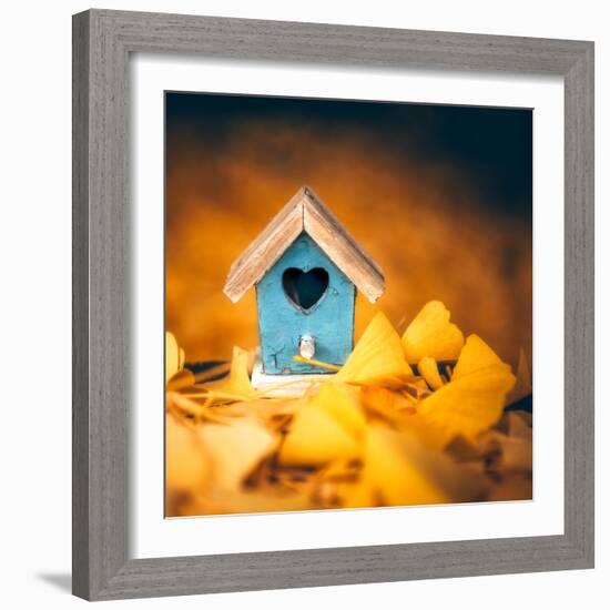 Bird House in Autumn-Philippe Sainte-Laudy-Framed Photographic Print