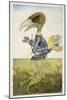 Bird in Armour on Sea Horse-Wayne Anderson-Mounted Giclee Print