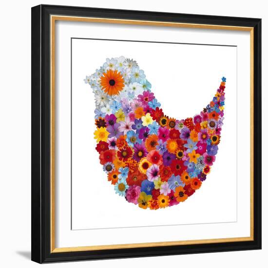 Bird in Bloom-Sharon Elphick-Framed Giclee Print