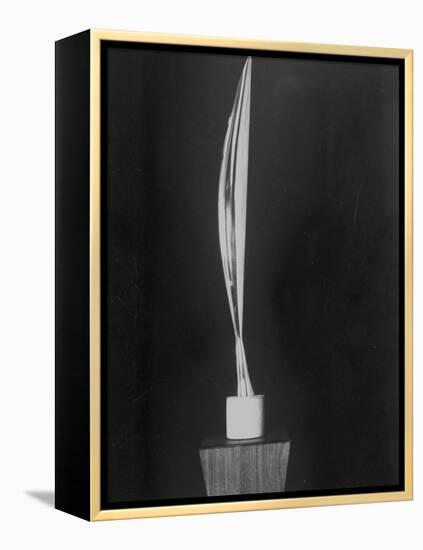 "Bird in Space," a Bronze Sculpture by Constantin Brancusi-null-Framed Premier Image Canvas