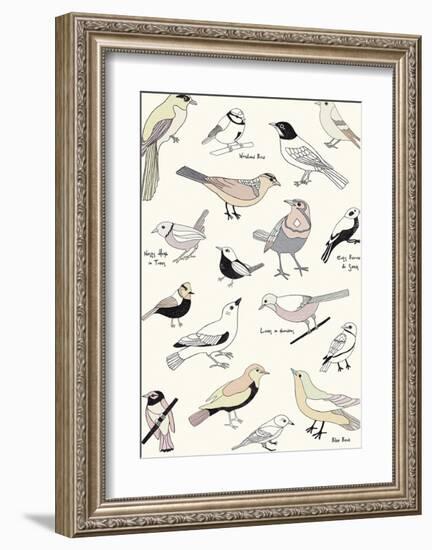 Bird Life-Clara Wells-Framed Giclee Print