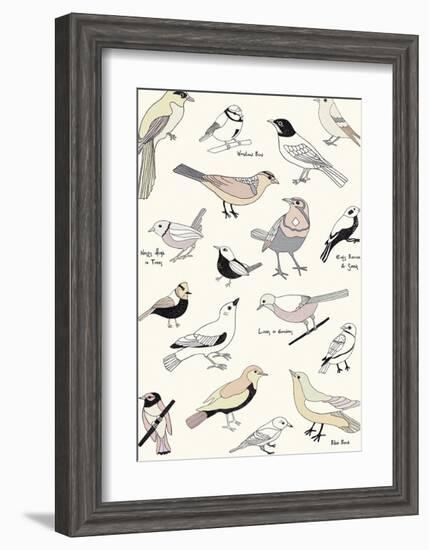 Bird Life-Clara Wells-Framed Giclee Print