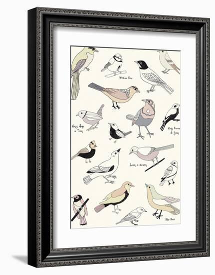 Bird Life-Clara Wells-Framed Giclee Print