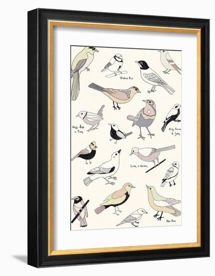 Bird Life-Clara Wells-Framed Giclee Print