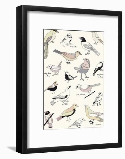 Bird Life-Clara Wells-Framed Giclee Print