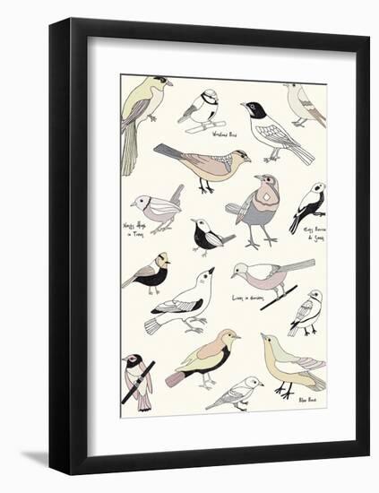 Bird Life-Clara Wells-Framed Giclee Print