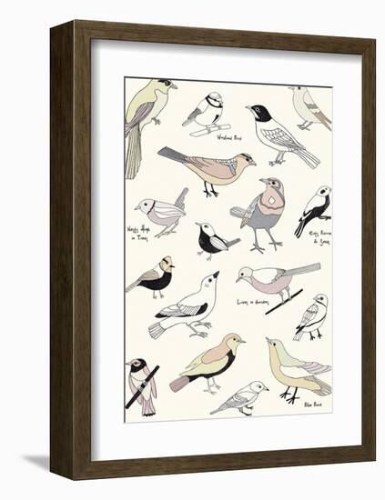 Bird Life-Clara Wells-Framed Giclee Print