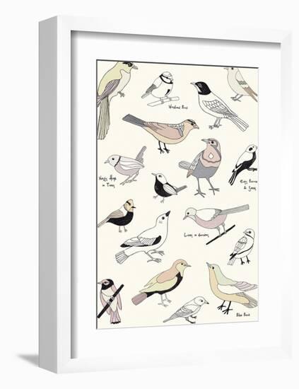 Bird Life-Clara Wells-Framed Giclee Print