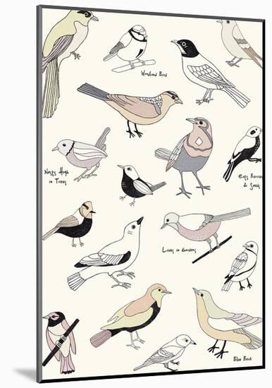 Bird Life-Clara Wells-Mounted Giclee Print