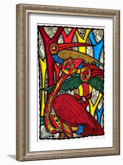 Bird Life-Muktair Oladoja-Framed Giclee Print