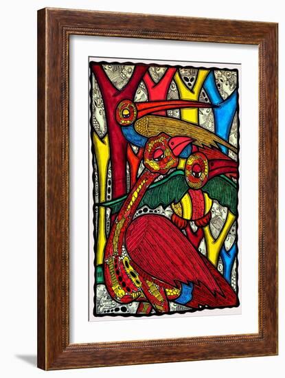 Bird Life-Muktair Oladoja-Framed Giclee Print