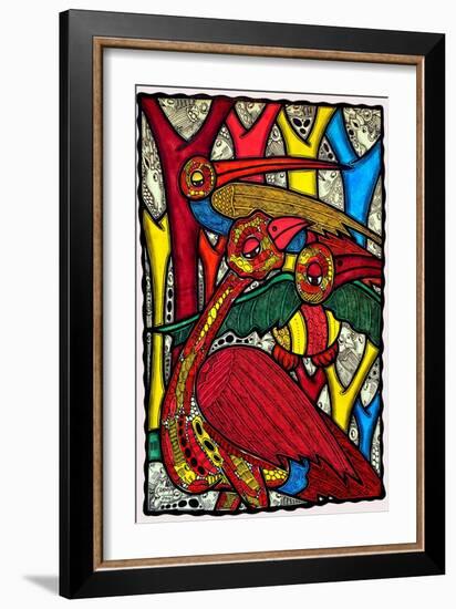 Bird Life-Muktair Oladoja-Framed Giclee Print