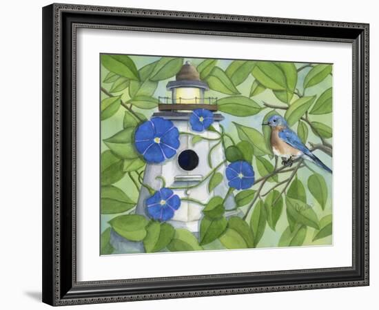 Bird Lighthouse-Tracy Miller-Framed Giclee Print