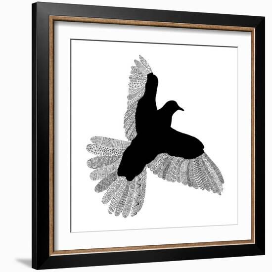 Bird Line Art-Florent Bodart-Framed Giclee Print