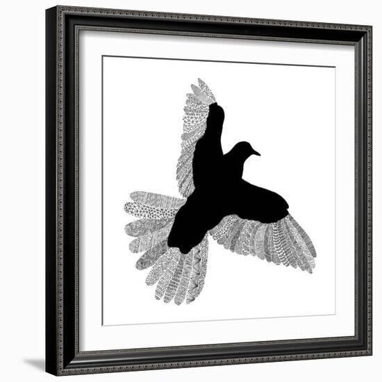 Bird Line Art-Florent Bodart-Framed Giclee Print