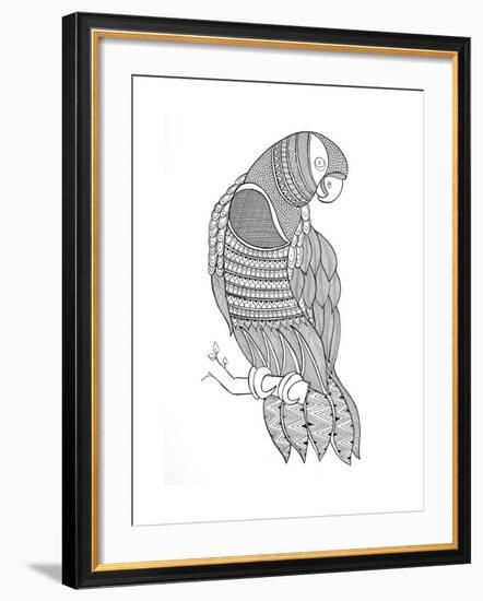 Bird Macaw-Neeti Goswami-Framed Art Print