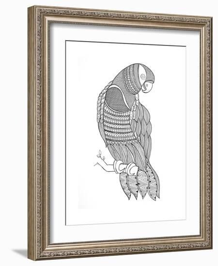 Bird Macaw-Neeti Goswami-Framed Art Print