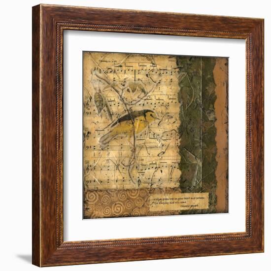 Bird Melody II-Nancy Slocum-Framed Art Print