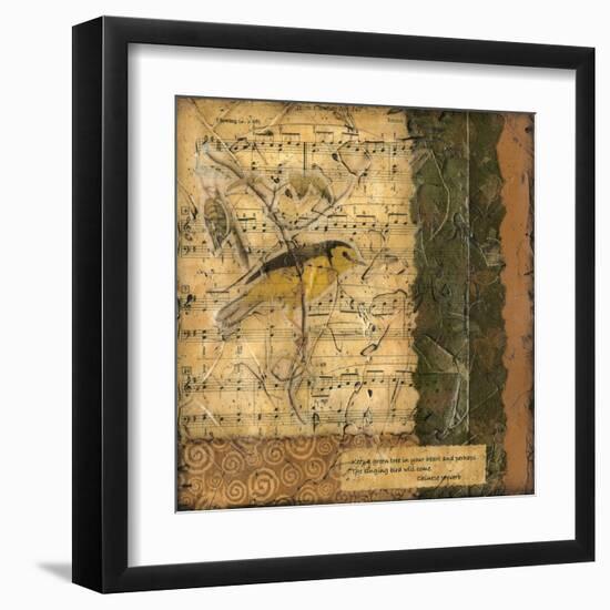 Bird Melody II-Nancy Slocum-Framed Art Print