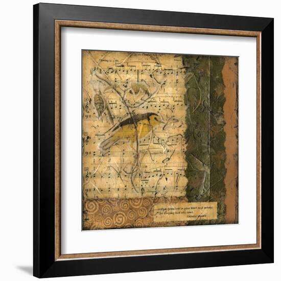 Bird Melody II-Nancy Slocum-Framed Art Print