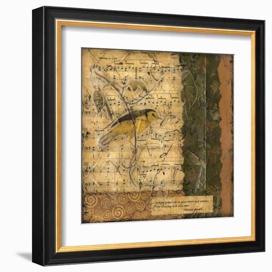 Bird Melody II-Nancy Slocum-Framed Art Print