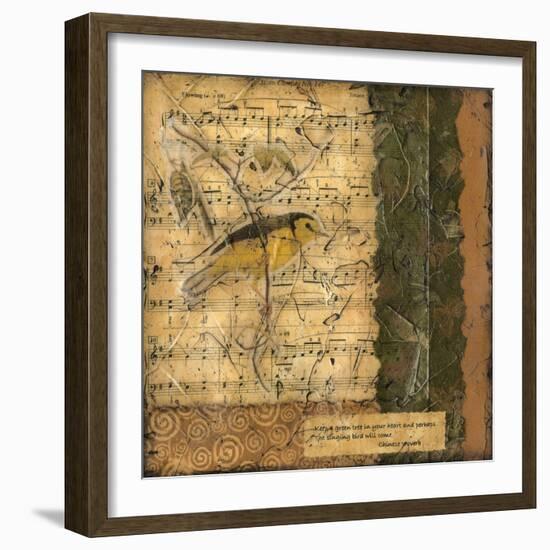 Bird Melody II-Nancy Slocum-Framed Art Print