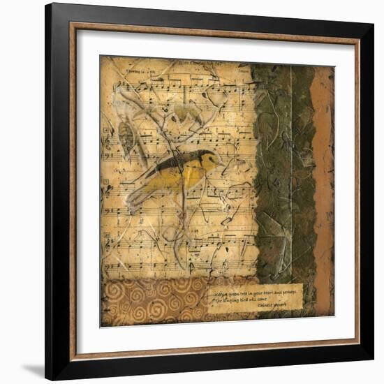 Bird Melody II-Nancy Slocum-Framed Art Print