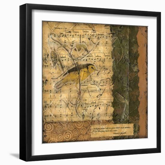 Bird Melody II-Nancy Slocum-Framed Art Print