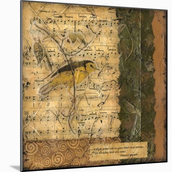 Bird Melody II-Nancy Slocum-Mounted Art Print