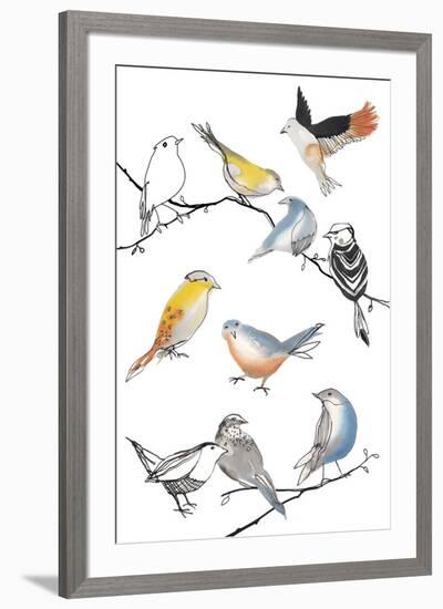 Bird Melody-Sandra Jacobs-Framed Giclee Print