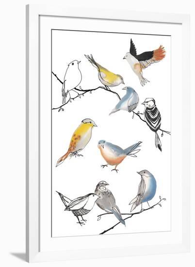 Bird Melody-Sandra Jacobs-Framed Giclee Print