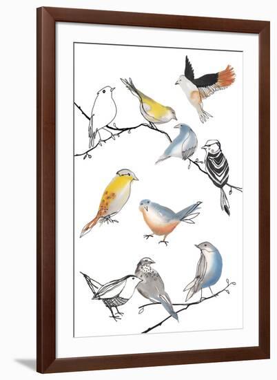 Bird Melody-Sandra Jacobs-Framed Giclee Print