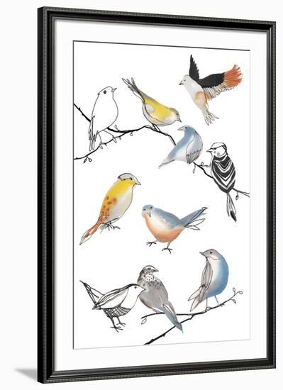 Bird Melody-Sandra Jacobs-Framed Giclee Print