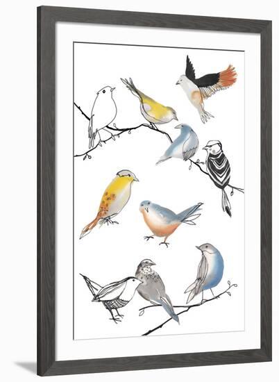 Bird Melody-Sandra Jacobs-Framed Giclee Print