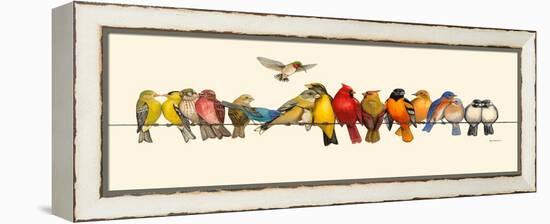 Bird Menagerie I-Wendy Russell-Framed Stretched Canvas