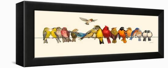 Bird Menagerie I-Wendy Russell-Framed Stretched Canvas