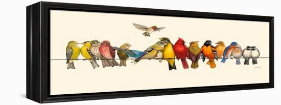 Bird Menagerie I-Wendy Russell-Framed Stretched Canvas