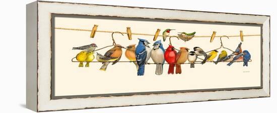 Bird Menagerie II-Wendy Russell-Framed Stretched Canvas