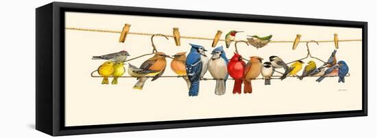 Bird Menagerie II-Wendy Russell-Framed Stretched Canvas