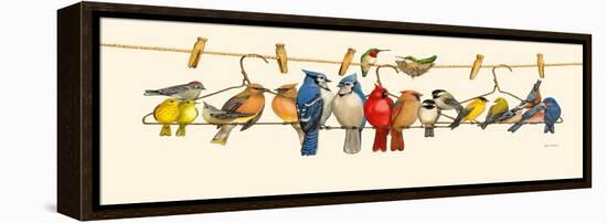 Bird Menagerie II-Wendy Russell-Framed Stretched Canvas