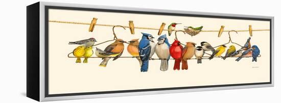 Bird Menagerie II-Wendy Russell-Framed Stretched Canvas