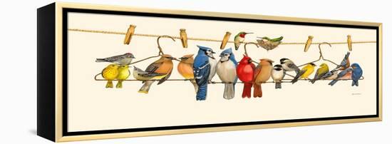 Bird Menagerie II-Wendy Russell-Framed Stretched Canvas
