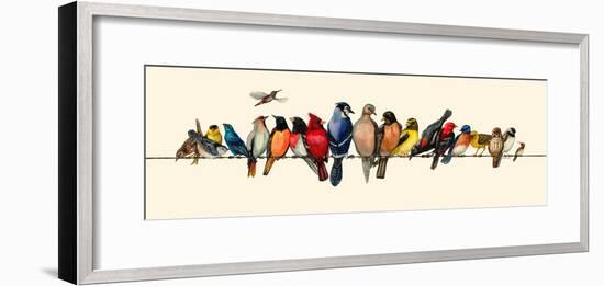 Bird Menagerie III-Wendy Russell-Framed Art Print