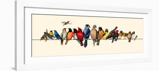 Bird Menagerie III-Wendy Russell-Framed Art Print